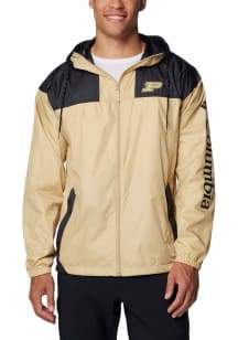 Mens Purdue Boilermakers Black Columbia Flash Challenger Light Weight Jacket