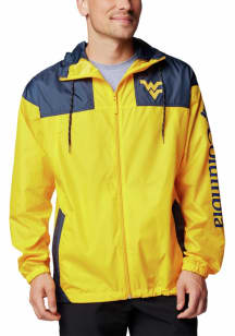 Columbia West Virginia Mountaineers Mens Gold Flash Challenger Light Weight Jacket