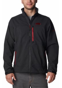 Columbia Arkansas Razorbacks Mens Black Ascender III Medium Weight Jacket