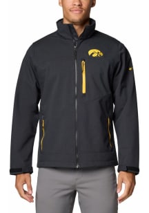 Mens Iowa Hawkeyes Black Columbia Ascender III Medium Weight Jacket