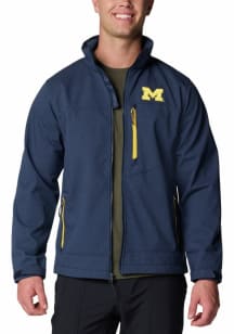 Mens Michigan Wolverines Navy Blue Columbia Ascender III Medium Weight Jacket