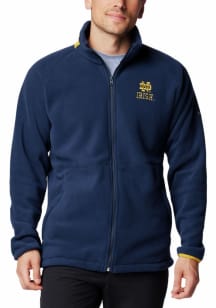 Columbia Notre Dame Fighting Irish Mens Navy Blue Flanker IV Medium Weight Jacket