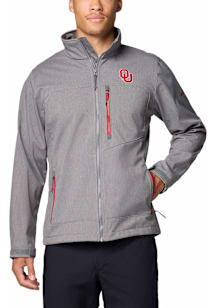 Columbia Oklahoma Sooners Mens Grey Ascender III Medium Weight Jacket