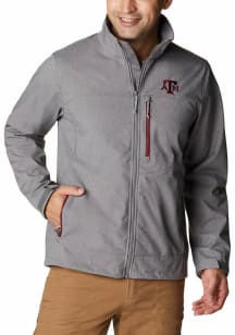 Columbia Texas A&amp;M Aggies Mens Grey Ascender III Medium Weight Jacket