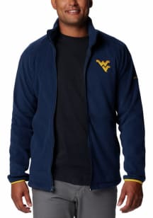 Columbia West Virginia Mountaineers Mens Navy Blue Flanker IV Medium Weight Jacket