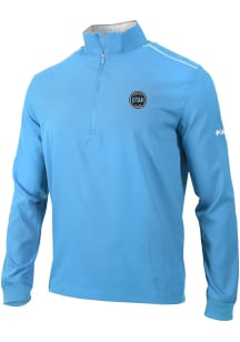 Columbia Utah Hockey Club Mens Blue Heat Seal Bogey's Paradise Long Sleeve Qtr Zip Pullover