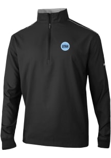 Columbia Utah Hockey Club Mens Black Heat Seal Bogey's Paradise Long Sleeve Qtr Zip Pullover