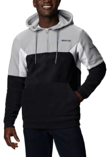 Columbia Utah Hockey Club Mens Black Columbia Lodge Fleece Hoodie Hood