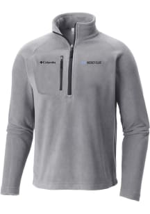 Columbia Utah Hockey Club Mens Grey Fast Trek III Half Zip Fleece Qtr Zip Pullover