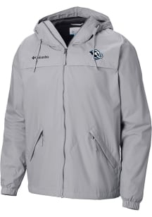 Columbia Utah Hockey Club Mens Grey Heat Seal Oroville Creek Lined Jacket Medium Weight Jacket