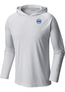 Columbia Utah Hockey Club Mens White Heat Seal Terminal Tackle Long Sleeve Hoodie