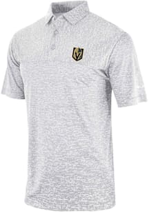 Columbia Vegas Golden Knights Mens Grey Heat Seal Heading Out Short Sleeve Polo