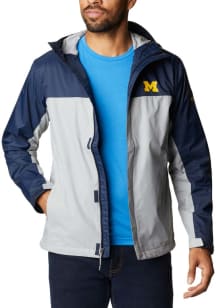 Mens Michigan Wolverines Navy Blue Columbia Glennaker Light Weight Jacket