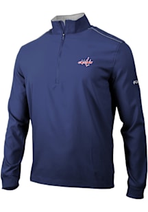 Columbia Washington Capitals Mens Navy Blue Heat Seal Bogey's Paradise Long Sleeve Qtr Zip Pullove..