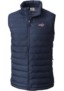 Columbia Washington Capitals Mens Navy Blue Heat Seal Powder Lite Vest Sleeveless Jacket