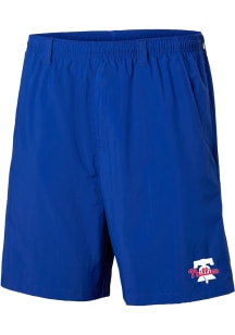 Columbia Philadelphia Phillies Mens Blue Heat Seal Backcast Shorts
