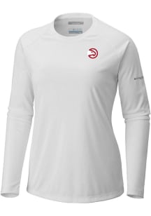 Columbia Atlanta Hawks Womens White Heat Seal Tidal LS Tee