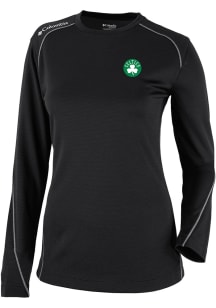 Columbia Boston Celtics Womens Black Heat Seal Omni Wick Shot Gun Long Sleeve T-Shirt