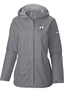 Columbia Boston Celtics Womens Grey Heat Seal Arcadia II Full Zip Jacket Light Weight Jacket