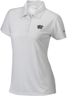 Columbia Brooklyn Nets Womens White Heat Seal Birdie Polo Short Sleeve Polo Shirt