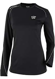 Columbia Brooklyn Nets Womens Black Heat Seal Omni Wick Shot Gun Long Sleeve T-Shirt