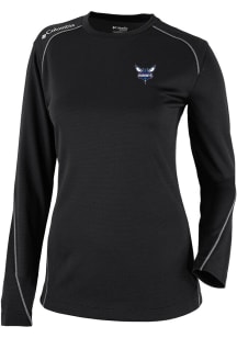 Columbia Charlotte Hornets Womens Black Heat Seal Omni Wick Shot Gun Long Sleeve T-Shirt