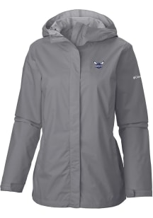 Columbia Charlotte Hornets Womens Grey Heat Seal Arcadia II Full Zip Jacket Light Weight Jacket
