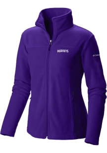 Columbia Charlotte Hornets Womens Purple Give and Go II Fleece Light Weight Jacket