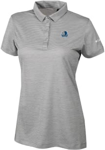 Columbia Dallas Mavericks Womens Grey Heat Seal Set II Short Sleeve Polo Shirt