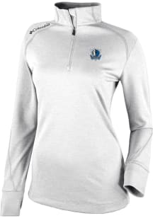 Columbia Dallas Mavericks Womens White Heat Seal Omni Wick Shotgun 2.0 Qtr Zip
