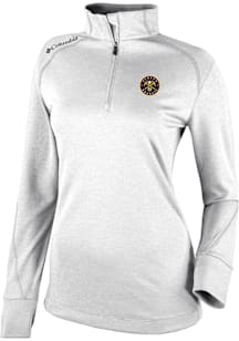 Columbia Denver Nuggets Womens White Heat Seal Omni Wick Shotgun 2.0 Qtr Zip