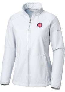 Columbia Detroit Pistons Womens Grey Heat Seal Kruser Ridge Light Weight Jacket