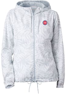 Columbia Detroit Pistons Womens White Heat Seal Flash Forward Light Weight Jacket
