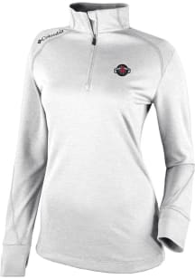 Columbia Houston Rockets Womens White Heat Seal Omni Wick Shotgun 2.0 Qtr Zip