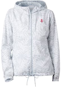Columbia Houston Rockets Womens White Heat Seal Flash Forward Light Weight Jacket