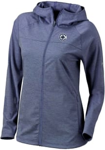 Columbia Los Angeles Clippers Womens Navy Blue Heat Seal Omni Wick Half Shot Light Weight Jacket