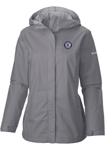 Columbia Los Angeles Clippers Womens Grey Heat Seal Arcadia II Full Zip Jacket Light Weight Jacket