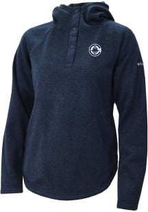 Columbia Los Angeles Clippers Womens Navy Blue Heat Seal Sweater Weather Pullover Hooded Sweatshir..