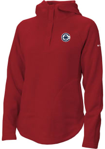 Columbia Los Angeles Clippers Womens Red Heat Seal Sweater Weather Pullover Hooded Sweatshirt
