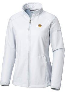 Columbia Los Angeles Lakers Womens Grey Heat Seal Kruser Ridge Light Weight Jacket