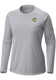 Columbia Memphis Grizzlies Womens Grey Heat Seal Tidal LS Tee