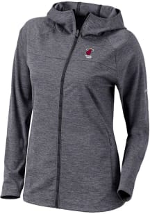 Columbia Miami Heat Womens Black Heat Seal Omni Wick Half Shot Light Weight Jacket