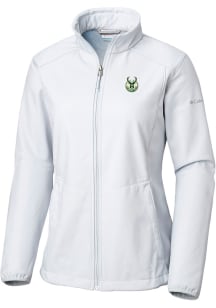 Columbia Milwaukee Bucks Womens Grey Heat Seal Kruser Ridge Light Weight Jacket