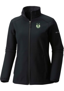 Columbia Milwaukee Bucks Womens Black Heat Seal Kruser Ridge III Light Weight Jacket