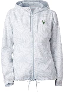 Columbia Milwaukee Bucks Womens White Heat Seal Flash Forward Light Weight Jacket