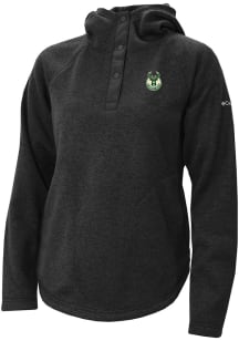 Columbia Milwaukee Bucks Womens Black Heat Seal Sweater Weather Pullover Hooded Sweatshirt