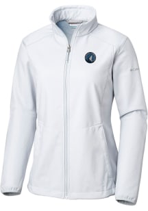 Columbia Minnesota Timberwolves Womens Grey Heat Seal Kruser Ridge Light Weight Jacket
