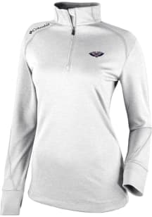 Columbia New Orleans Pelicans Womens White Heat Seal Omni Wick Shotgun 2.0 Qtr Zip