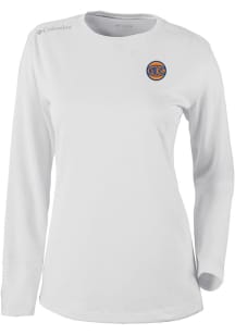 Columbia New York Knicks Womens White Heat Seal Omni Wick Shot Gun Long Sleeve T-Shirt