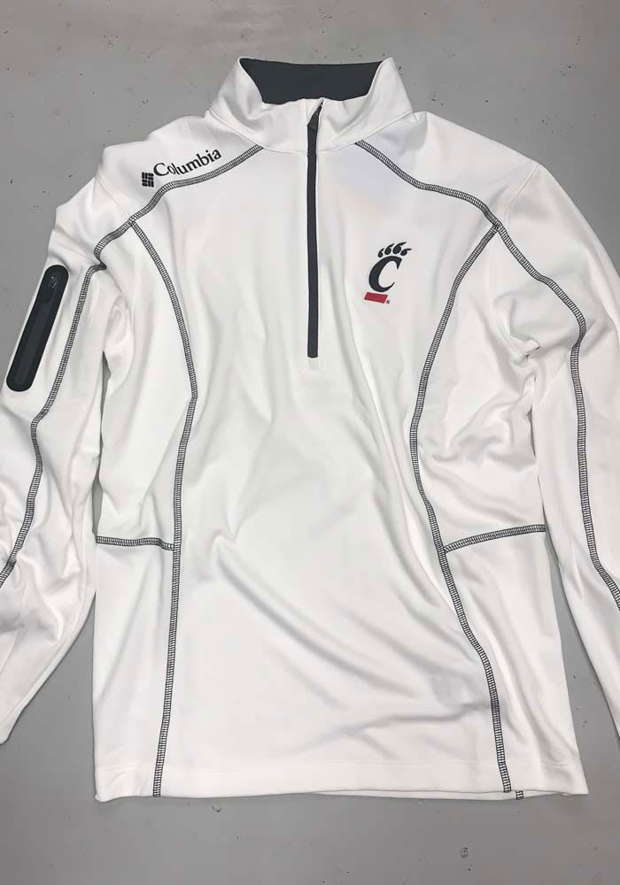 Columbia Cincinnati Bearcats Mens Shotgun Long Sleeve Qtr Zip Pullover